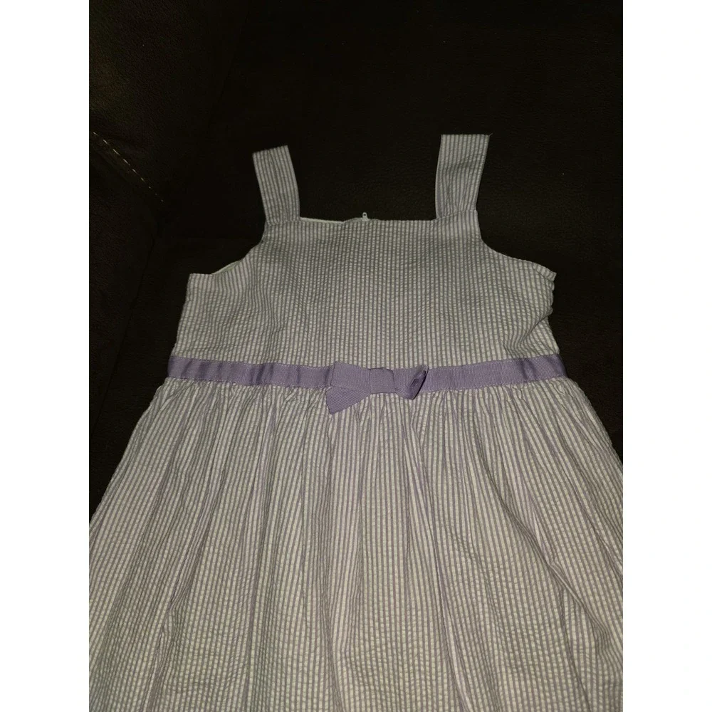 Gymboree outlet daffodil garden purple striped dress size 10‎